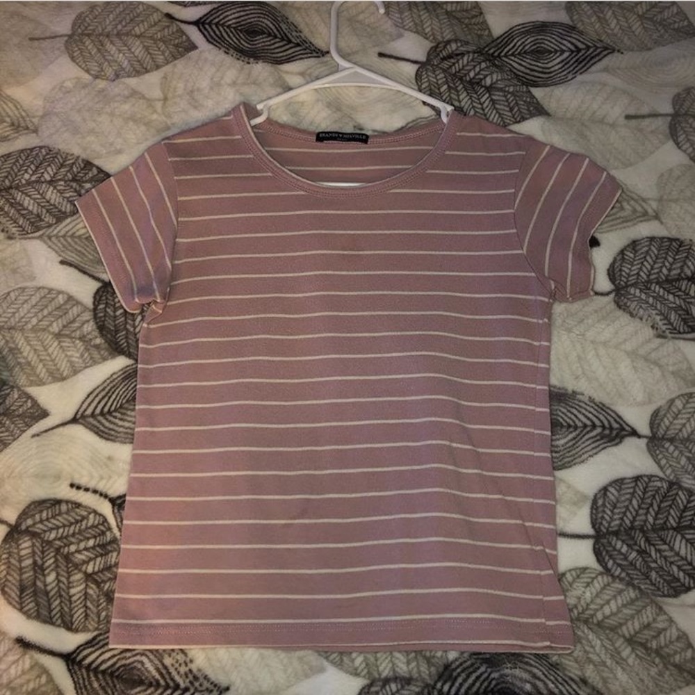 brandy pink and white stripe top!